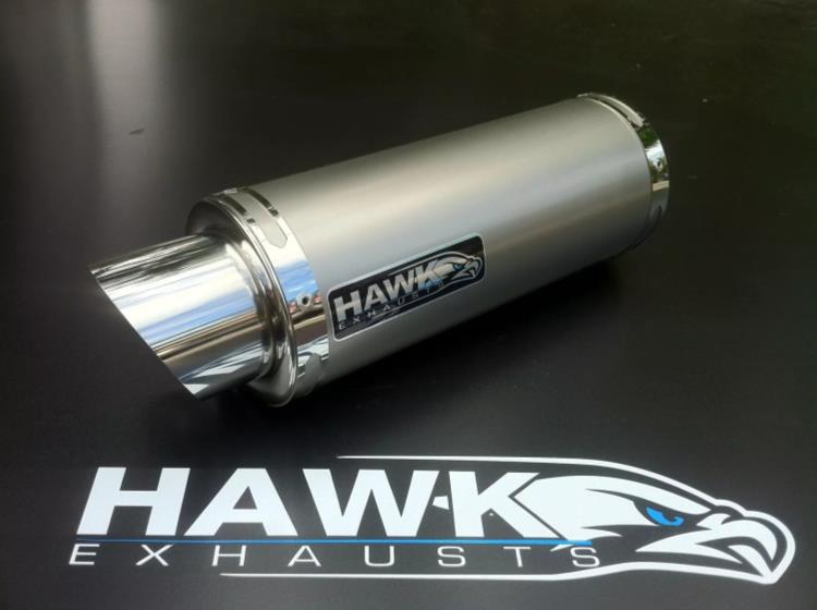 Hawk - ホンダ CBR 600 F 01-08、チタンスタビー GP レースエキゾーストカン、長さ 250 mm Hawk - Honda CBR 600 F 01-08, Titanium Stubby GP Race Exhaust Can, 250 mm Long 【並行輸入品】