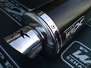 スズキ GSXR 1000 01-04 K1 K2 K3 K4 ラウンドパウダーブラックエキゾースト、ロードリーガル Suzuki GSXR 1000 01-04 K1 K2 K3 K4 Round Powder Black Exhaust, Road Legal 【並行輸入品】