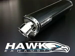 ホーク - ホンダ CBF 600 ブラック トライ オーバル エキゾースト エンド カン/サイレンサー、ロード リーガル Hawk -Honda CBF 600 Black Tri Oval Exhaust End Can/Silencer, Road Legal 【並行輸入品】