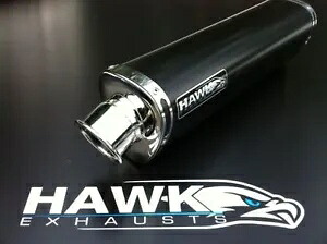 ホーク ベネリ トルネード 2002 + トライ オーバル ブラック エキゾースト カン サイレンサー SL ストリート リーガル Hawk Benelli Tornado 2002 + Tri Oval Black Exhaust Can Silencer SL street legal 【並行輸入品】
