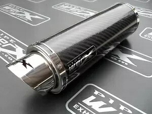 スズキ GSX 600 F 1997 ～ 2006 Moto GP カーボンファイバースタビーレースエキゾーストカン Suzuki GSX 600 F 1997 to 2006 Moto GP Carbon Fibre Stubby Race Exhaust Can 【並行輸入品】