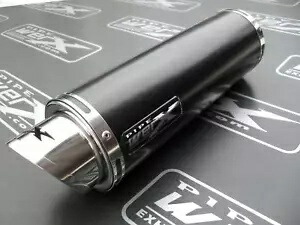 スズキ GSXR 600 750 K1 K2 K3 K4 K5 Moto GP ブラックスタビーレースエキゾースト缶 Suzuki GSXR 600 750 K1 K2 K3 K4 K5 Moto GP Black Stubby Race Exhaust Can 【並行輸入品】