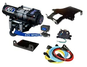 ホンダ リンコン 680 650 ウインチとマウント プレート キット 2003-2023 2000 ポンド KFI ATV Honda Rincon 680 650 Winch and Mount Plate Kit 2003-2023 2000 lbs KFI ATV 【並行輸入品】｜カスタムパーツ WORLD倉庫