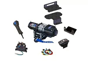 ヤマハ 660 Rhino ウインチとマウント プレート キット 2003-2007 4500 ポンド KFI UTV SXS 4X4 Yamaha 660 Rhino Winch and Mount Plate Kit 2003-2007 4500 lbs KFI UTV SXS 4X4 【並行輸入品】
