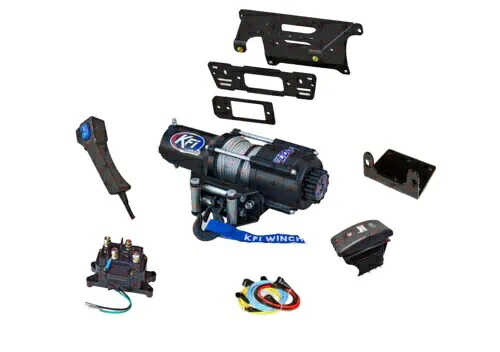 Polaris Pro XD レンジャー ウインチとマウント プレート キット 2019-2024 4500 ポンド KFI UTV クルー Polaris Pro XD Ranger Winch and Mount Plate Kit 2019-2024 4500 lbs KFI UTV Crew 【並行輸入品】