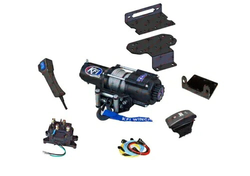 ヤマハ バイキング ウインチとマウント プレート キット 2014-2024 4500 ポンド KFI UTV SXS 4X4 VI Yamaha Viking Winch and Mount Plate Kit 2014-2024 4500 lbs KFI UTV SXS 4X4 VI 【並行輸入品】
