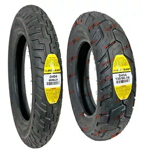 ダンロップ D404 80/90-21 フロント 130/90-16 リア バイク タイヤ ストリート タイヤ セット D404 Dunlop D404 80/90-21 Front 130/90-16 Rear Motorcycle Tires Street Tire Set D 404 【並行輸入品】