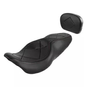 Driver Passenger Seat W/ Backrest Fit For Harley Electra Glide Road King 2009-Up Driver Passenger Seat W/ Backrest Fit For Harley Electra Glide Road King 2009-Up 【並行輸入品】