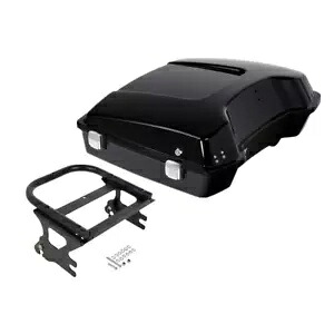 Vivid Black Razor Pack Trunk Mount Rack Fit For Harley Tour Pak Touring 97-08 05 Vivid Black Razor Pack Trunk Mount Rack Fit For Harley Tour Pak Touring 97-08 05 【並行輸入品】