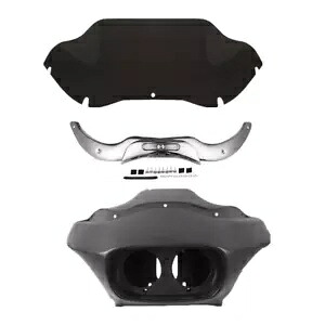 Matt Inner Outer Fairing 9.5'' Windshield & Trim Fit For Harley Road Glide 04-13 Matt Inner Outer Fairing 9.5'' Windshield & Trim Fit For Harley Road Glide 04-13 【並行輸入品】｜カスタムパーツ WORLD倉庫