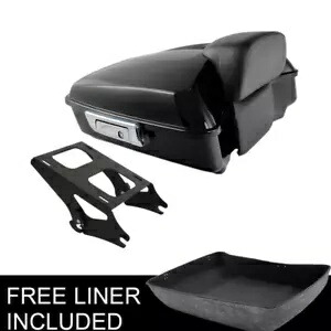 Chopped Trunk Pad + Two Up Mount Rack Fit For Harley Tour Pak Road King 14-23 22 Chopped Trunk Pad + Two Up Mount Rack Fit For Harley Tour Pak Road King 14-23 22 【並行輸入品】