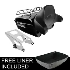 King Trunk Backrest W/ Mount Rack Fit For Harley Tour Pak Road King Glide 14-24 King Trunk Backrest W/ Mount Rack Fit For Harley Tour Pak Road King Glide 14-24 【並行輸入品】