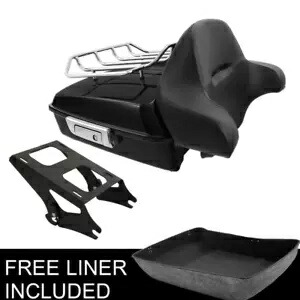 Chopped Trunk Backrest & Rack Fit For Harley Tour Pak Touring Street Glide 14-23 Chopped Trunk Backrest & Rack Fit For Harley Tour Pak Touring Street Glide 14-23 【並行輸入品】