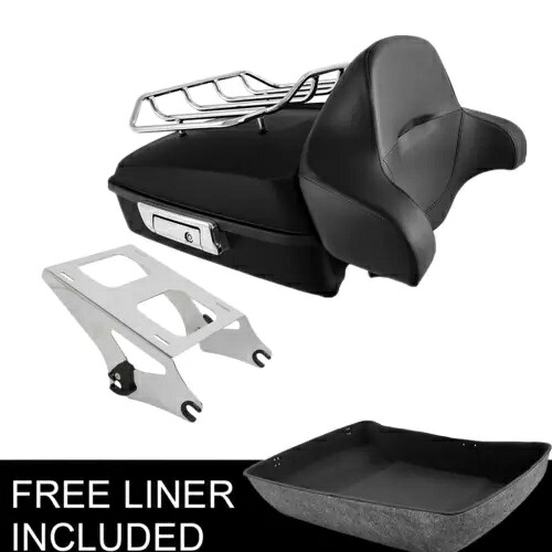 Matte Chopped Pack Trunk Two Up Mount Fit For Harley Tour Pak Street Glide 14-23 Matte Chopped Pack Trunk Two Up Mount Fit For Harley Tour Pak Street Glide 14-23 【並行輸入品】