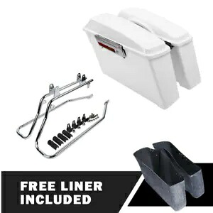 White Hard Saddlebags Latch Key Conversion Bracket Fit For Harley Softail 84-17 White Hard Saddlebags Latch Key Conversion Bracket Fit For Harley Softail 84-17 【並行輸入品】