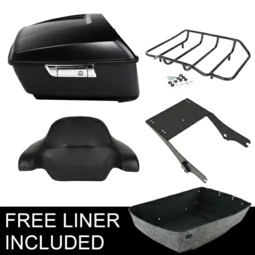 Matte King Trunk Backrest Mount Rack Fit For Harley Tour Pak Electra Glide 97-08 Matte King Trunk Backrest Mount Rack Fit For Harley Tour Pak Electra Glide 97-08 【並行輸入品】