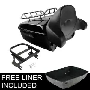 King Tour Pack Trunk Backrest Mount Rack Fit For Harley Street Glide 97-08 Black King Tour Pack Trunk Backrest Mount Rack Fit For Harley Street Glide 97-08 Black 【並行輸入品】
