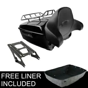 King Pack Trunk Backrest + Rack Fit For Harley Tour Pak Touring Road Glide 14-23 King Pack Trunk Backrest + Rack Fit For Harley Tour Pak Touring Road Glide 14-23 【並行輸入品】｜カスタムパーツ WORLD倉庫