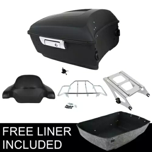 Matte King Pack Trunk Pad Mount Rack Fit For Harley Touring Road Glide 2014-2023 Matte King Pack Trunk Pad Mount Rack Fit For Harley Touring Road Glide 2014-2023 【並行輸入品】｜カスタムパーツ WORLD倉庫