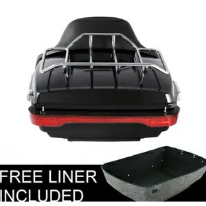 King Trunk LED Tail Light Pad Top Rack Fit For Harley Tour Pak Touring 2014-2023 King Trunk LED Tail Light Pad Top Rack Fit For Harley Tour Pak Touring 2014-2023 【並行輸入品】
