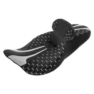 Driver Passenger Seat w/ Rider Backrest Fit For Harley Road Electra Glide 09-Up Driver Passenger Seat w/ Rider Backrest Fit For Harley Road Electra Glide 09-Up 【並行輸入品】|カスタムパーツ WORLD倉庫