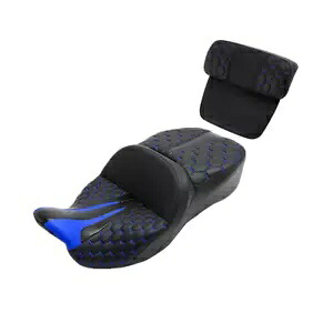 Black+Blue Driver Passenger Seat & Pad Fit For Harley Touring Road Glide 09-13 Black+Blue Driver Passenger Seat & Pad Fit For Harley Touring Road Glide 09-13 【並行輸入品】｜カスタムパーツ WORLD倉庫 78,045円