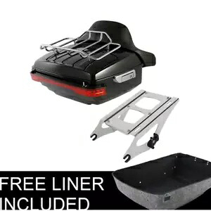 King Pack Trunk Pad Tail Light Mount Rack Fit For Harley Road Street Glide 14-23 King Pack Trunk Pad Tail Light Mount Rack Fit For Harley Road Street Glide 14-23 【並行輸入品】