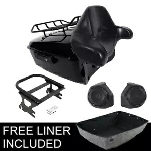 King Trunk Backrest 2 Up Mount Speakers Fit For Harley Tour Pak Touring 97-08 07 King Trunk Backrest 2 Up Mount Speakers Fit For Harley Tour Pak Touring 97-08 07 【並行輸入品】