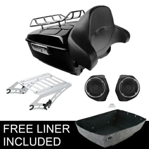 King Pack Trunk Pad Luggage Rack Speakers Fit For Harley Tour Pak Touring 14-23 King Pack Trunk Pad Luggage Rack Speakers Fit For Harley Tour Pak Touring 14-23 【並行輸入品】｜カスタムパーツ WORLD倉庫
