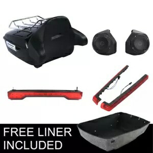 King Pack Trunk Top Rack Tail Side Light Speaker Fit For Harley Road King 14-23 King Pack Trunk Top Rack Tail Side Light Speaker Fit For Harley Road King 14-23 【並行輸入品】
