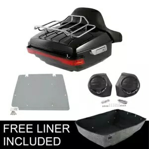 King Trunk Light Speaker Pad Plate Rack Fit For Harley Tour Pak Touring 14-23 22 King Trunk Light Speaker Pad Plate Rack Fit For Harley Tour Pak Touring 14-23 22 【並行輸入品】