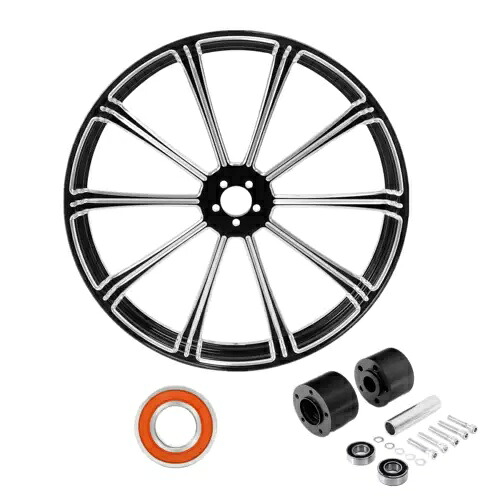 23'' Front Wheel Rim W/ Dual Disc Hub Fit For Harley Road King Glide ABS 2008-24 23'' Front Wheel Rim W/ Dual Disc Hub Fit For Harley Road King Glide ABS 2008-24 【並行輸入品】