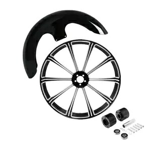 23x3.5'' Front Wheel Rim Dual Hub + Fender Fit For Harley Road King Glide 08-23 23x3.5'' Front Wheel Rim Dual Hub + Fender Fit For Harley Road King Glide 08-23 【並行輸入品】|カスタムパーツ WORLD倉庫