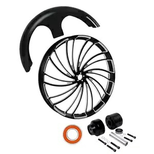 30" Front Wheel Rim Single Disc Hub Fender Fit For Harley Touring 2008-up ABS 30" Front Wheel Rim Single Disc Hub Fender Fit For Harley Touring 2008-up ABS 【並行輸入品】｜カスタムパーツ WORLD倉庫