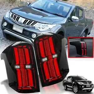 Rear Lights Tail Lamp US Smoke LED Pickup Fit Mitsubishi L200 Triton 15-18 MQ MR Rear Lights Tail Lamp US Smoke LED Pickup Fit Mitsubishi L200 Triton 15-18 MQ MR 【並行輸入品】|カスタムパーツ WORLD倉庫