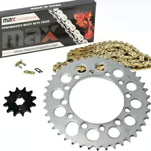 Gold Drive Chain And Sprockets Kit for Honda TRX200 Fourtrax 200 2X4 1990-1997 Gold Drive Chain And Sprockets Kit for Honda TRX200 Fourtrax 200 2X4 1990-1997 【並行輸入品】