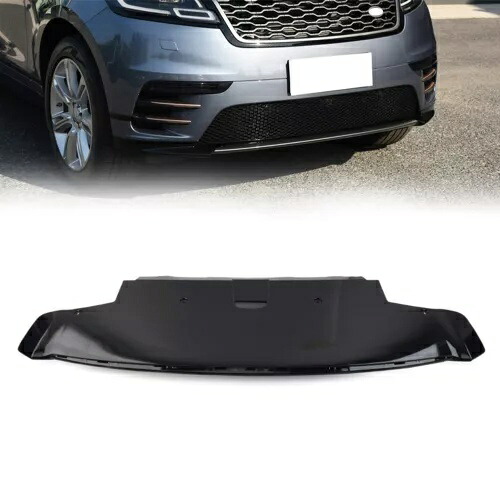 ランドローバーレンジ用光沢のあるブラックフロントバンパートレーラーカバー下部ガードプレート Glossy Black Front Bumper Trailer Cover Lower Guard Plate For Land Rover Range 【並行輸入品】