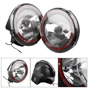 2x 75W 9 インチ HID キセノンスポットビームオフロードライトドライビングランプ 4WD フィット SUV ジープ 2x 75W 9" HID Xenon Spot Beam Offroad Light Driving Lamp 4WD Fit SUV Jeep 【並行輸入品】｜カスタムパーツ WORLD倉庫