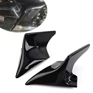 ハーレーツーリングエレクトラストリートロード用拡張サイドカバーパネルビビッドブラック Extended Side Cover Panel Vivid Black For Harley Touring Electra Street Road 【並行輸入品】