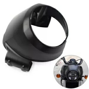 フロントガラス フロントガラス ヘッドライト ベゼル アッパーフェアリング フィット インディアン スカウト 60 ブラック Windshield Windscreen Headlight Bezel Upper Fairing Fit Indian Scout sixty Black 【並行輸入品】