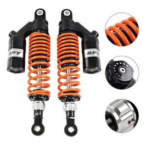 ブラック 350 ミリメートルオレンジ調整ショックアブソーバーホンダ CB400 SF VTEC ヤマハ XS400 Black 350mm Orange Adjust Shock Absorber For Honda CB400 SF VTEC Yamaha XS400 【並行輸入品】
