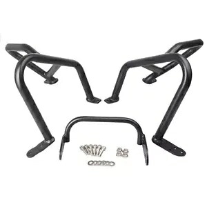 下部エンジンガード ハイウェイ クラッシュ バー ブラック フィット BMW R1200GS 2013-2018 2015 スチール Lower Engine Guard Highway Crash Bar Black Fit BMW R1200GS 2013-2018 2015 Steel 【並行輸入品】