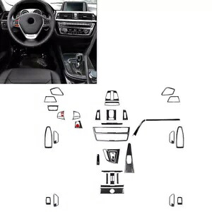 39 個 LHD インテリア装飾トリム BMW 3 シリーズ F30 GT F34 2013-2019 39 Pcs LHD Interior Decoration Trim FOR BMW 3 Series F30 GT F34 2013-2019 【並行輸入品】