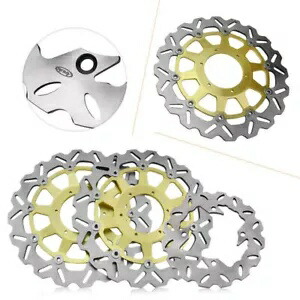 ステンレス鋼フロントリアブレーキディスクローターホンダ CBR929RR 2000-01 CBR954RR に適合 Stainless Steel Front Rear Brake Disc Rotors Fit Honda CBR929RR 2000-01 CBR954RR 【並行輸入品】