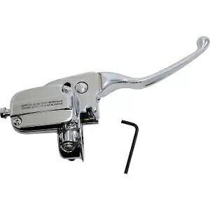 ドラッグスペシャリティーズ 0610-2201 クローム 15mm 交換用マスターシリンダーアセンブリ Drag Specialties 0610-2201 Chrome 15mm Replacement Master Cylinder Assembly 【並行輸入品】
