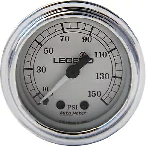 LEGEND SUSPENSION 2212-0485 シルバーフェアリングマウント LED バックライト付き PSI ゲージ 99-13 LEGEND SUSPENSION 2212-0485 Silver Fairing Mounted LED Backlit PSI Gauge 99-13 【並行輸入品】