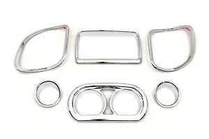 クロームインナーフェアリングダッシュゲージラジオトリムキットハーレーFLTRロードグライド15-16 Chrome Inner Fairing Dash Gauge Radio Trim Kit Harley FLTR Road Glide 15-16 【並行輸入品】