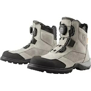 オートバイストリートライディング用のアイコングレーストームホーク防水ブーツ Icon Gray Stormhawk Waterproof Boots for Motorcycle Street Riding 【並行輸入品】｜カスタムパーツ WORLD倉庫