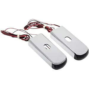アロイアート クロムレッド/スモーク LED フェンダーストラットマーカーライト ハーレー FXD 06-17用 Alloy Art Chrome Red/Smoke LED Fender Strut Marker Light for Harley FXD 06-17 【並行輸入品】