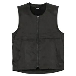 アイコンメンズブラックバックロット合成ベストオートバイストリートライディング用 Icon Men's Black Backlot Synthetic Vest for Motorcycle Street Riding 【並行輸入品】